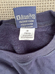 LOT of 3 Boys uniform FADED GLORY TATO Long sleeve Polo Shirts Sweatshirt 10-12