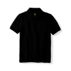 Real School Unisex Polos Black Size L (12-14)