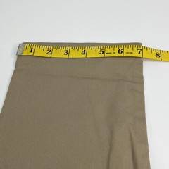 School Uniform Pants Husky 16 Straight Leg Beige Adjust Waist Stretch Reinforce