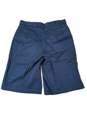 Lands’ End Boy’s Navy Blue Uniform Shorts Size 14 Slim 9.5” Inseam EUC