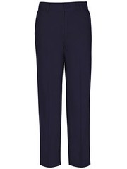 Boys Husky Size Flat Front Pants School Uniform Approved Blue Size 18H –A7–
