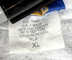 Lot Of 4 Cobmex Heather Gray Polo Shirt Official School Wear Uniform Work Sz XL