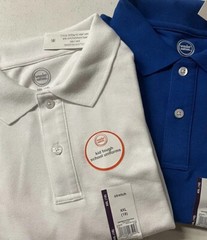 Lot Of 2 Wonder Nation Short Sleeve Uniform Pique Polo Unisex XXL New SKU A34