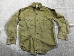 Vintage Boy Scouts Of America Shirt Boys Sanforized Uniform Official Long Sleeve