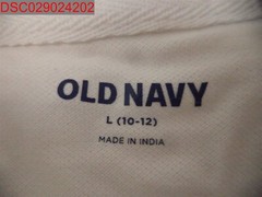 Old Navy Boys Bright White School Uniform Pique Polo Shirt L 10/12 167170811079