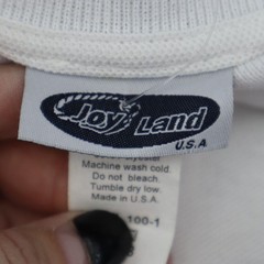Joy Land Shirt Youth 18 White Chest Button Long Sleeve Collared School Uniforms