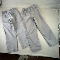 Lands End Boys Gray Pants Size 6 Adjustable Waist School Uniform Lot Of 2