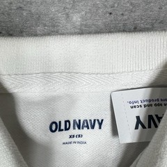 Old Navy Polo Boys Size XS White School Uniform Jersey Short Sleeve Polo