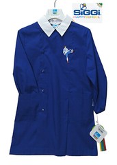 Blue embroidered child’s apron for elementary school SIGGI various models