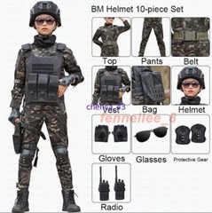 Children’s Spring Autumn Camouflage Suit Special Forces Tactic Training Uniform