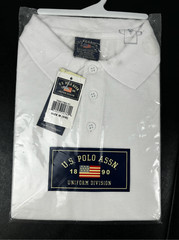 Boys U.S. Polo Brand Red – White – School Uniform Polo Shirt 5-6 NWT
