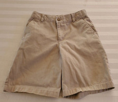 Izod Beige Brown Uniform Shorts size 12R Cotton X2