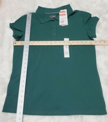NEW Cat & Jack Girl’s School Uniforms Short Sleeve Polo Shirt NWT – Dark Green