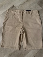 Izod Approved Schoolwear Size 13 Khaki Shorts Skinny Stretch Bermuda New