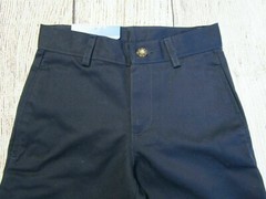 Nautica Boys School Uniform Navy Blue Shorts Adjustable Waist 6 Regular NWT