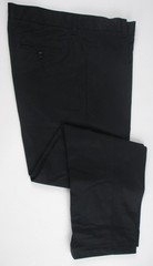 LANDS END Black School Uniform Plain Chino Pants Boys 16 Husky 29″ Inseam