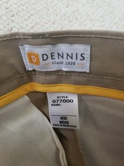 Dennis Uniform Style 077000 Khaki Irvington Pants M30 Mens