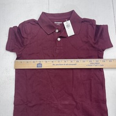 Old Navy 3 Pack Maroon School Uniform Short Sleeve Polos Youth Boys Small New