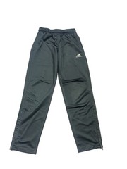Adidas Original Junior Track Pants Black 9-10Y UK US S 140cm Zip Ankle Unisex