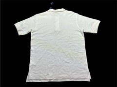 French Toast Boys Uniform Interlock Polo Shirt L (10/12) White Short Sleeve