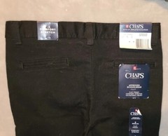 Chaps Boys’ Approved Schoolwear Black Pants Size 6 Reg