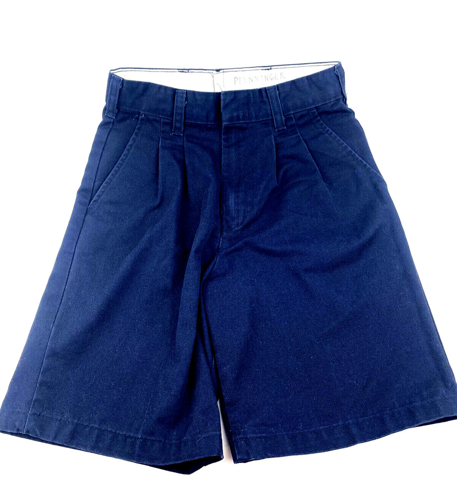 School Uniform Shorts Size 14 Slim Boys Children Kids Pockets Navy Blue