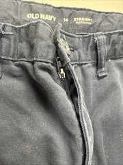 Old Navy School Uniform Navy Blue Pants And Shorts Size 14 Adjustable Waist