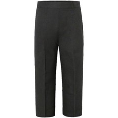 Age 1-13 Boys Pull Up School Trousers Elasticated Black Grey Teflon Coated