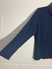 Lands’ End Boys Polo Shirt Blue L 14-16 Long Sleeve Uniform School Top