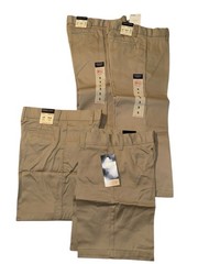 French Toast Boy’s School Uniform Adjustable Waist 2 Pant 2 Shorts Size 5, Khaki