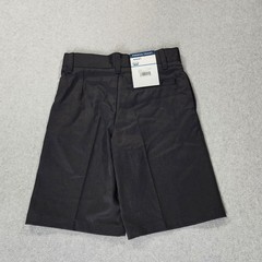 NWT French Toast Flat Front Uniform Shorts Boys Size 7 Black Adjustable Waist