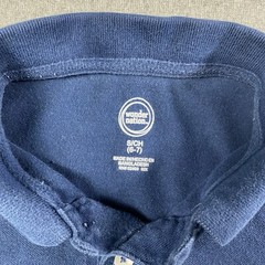 Wonder Nation School Uniform Boys Polo Shirt Size S Navy