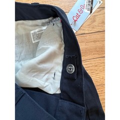 Cat & Jack Boys Navy Blue School Uniform Straight Fit Chino Pants Size 12 NWT