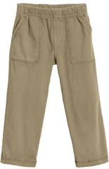 New Boys City Threads Khaki Uniform Soft Jersey Pants Elastic Pull On-Size 16