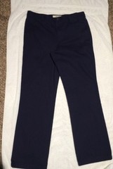 NEW CHEROKEE Ultimate UNIFORM ADJUSTABLE WAIST PANTS BOYS SIZE16 Husky/16Cd Navy
