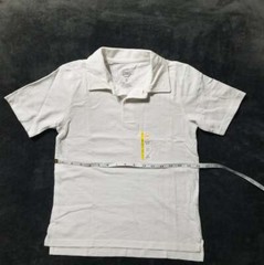 School Uniform Shirt – White Short Sleeve 2 Button Jersey Polo Boys Sizes S-XXL