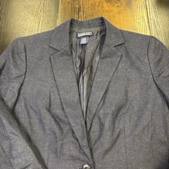 Lands’ End School Uniform Boys Hopsack Blazer Deep Navy Size 6