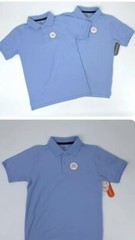 2-Pack Wonder Nation School Uniform Polo Shirt Boys Youth L/G (10-12) Husky Blue