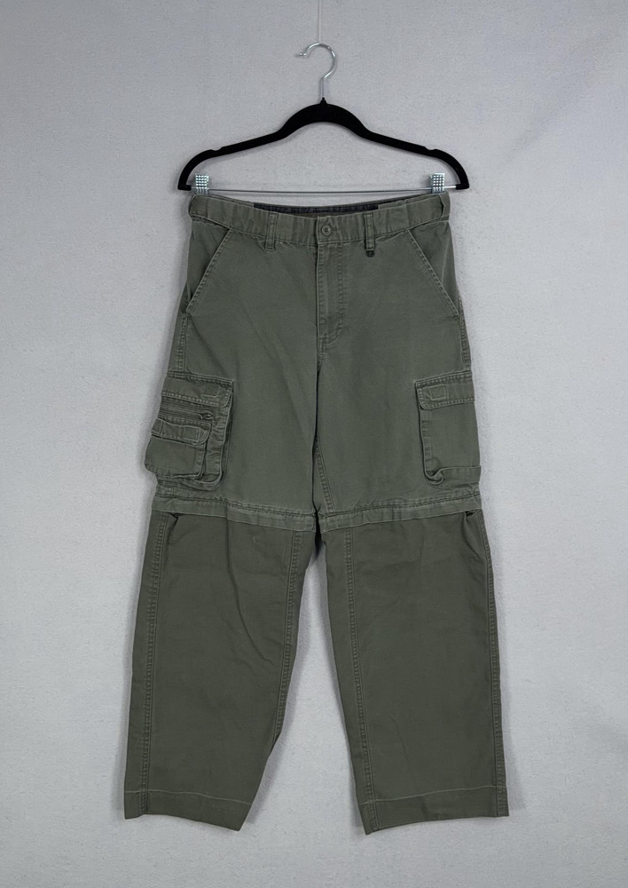 Boy Scouts Of America Pants Boys 16 Green Convertible Cargo Uniform Zip Off