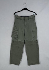 Boy Scouts Of America Pants Boys 16 Green Convertible Cargo Uniform Zip Off