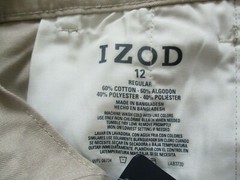 BNWT Izod Big boys formal/school uniform pleated shorts, Size 12, cotton blend