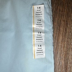 Boys Flat Front Shorts Sz 14 Light Blue Adjustable Waist Uniform NWT