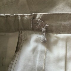 Izod Husky Khaki Boys Youth Pleated Pants Adjustable Waist Size 20 Reg Uniform