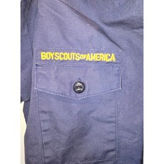 Boy Scouts of America Youth Small Navy Bl Uniform Shirt Daniel Boone Council 101