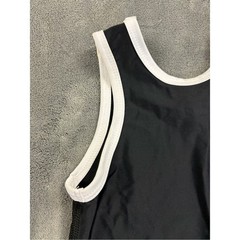 Elite Sports Black Kids Wresling Singlet with White Trim