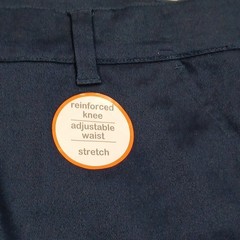 Wonder Nation Boys Navy School Uniform Pants 16 Husky Adjustable WN24100124434H