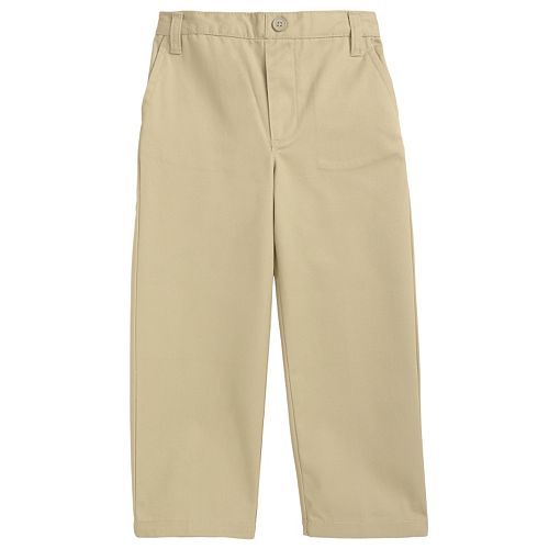 FRENCH TOAST TODDLER -SIZE 20 BOYS KHAKI & NAVY FLAT FRONT PULL ON PANT