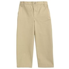 FRENCH TOAST TODDLER -SIZE 20 BOYS KHAKI & NAVY FLAT FRONT PULL ON PANT