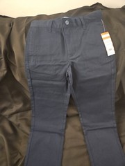 NWT CAT & JACK SCHOOL UNIFORM PANTS SIZE 8 DARK BLUE ( HUSKY)