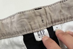 Gap Kids Uniform Flat Front Shorts ~ Sz 12 ~ Navy ~ EUC missing button